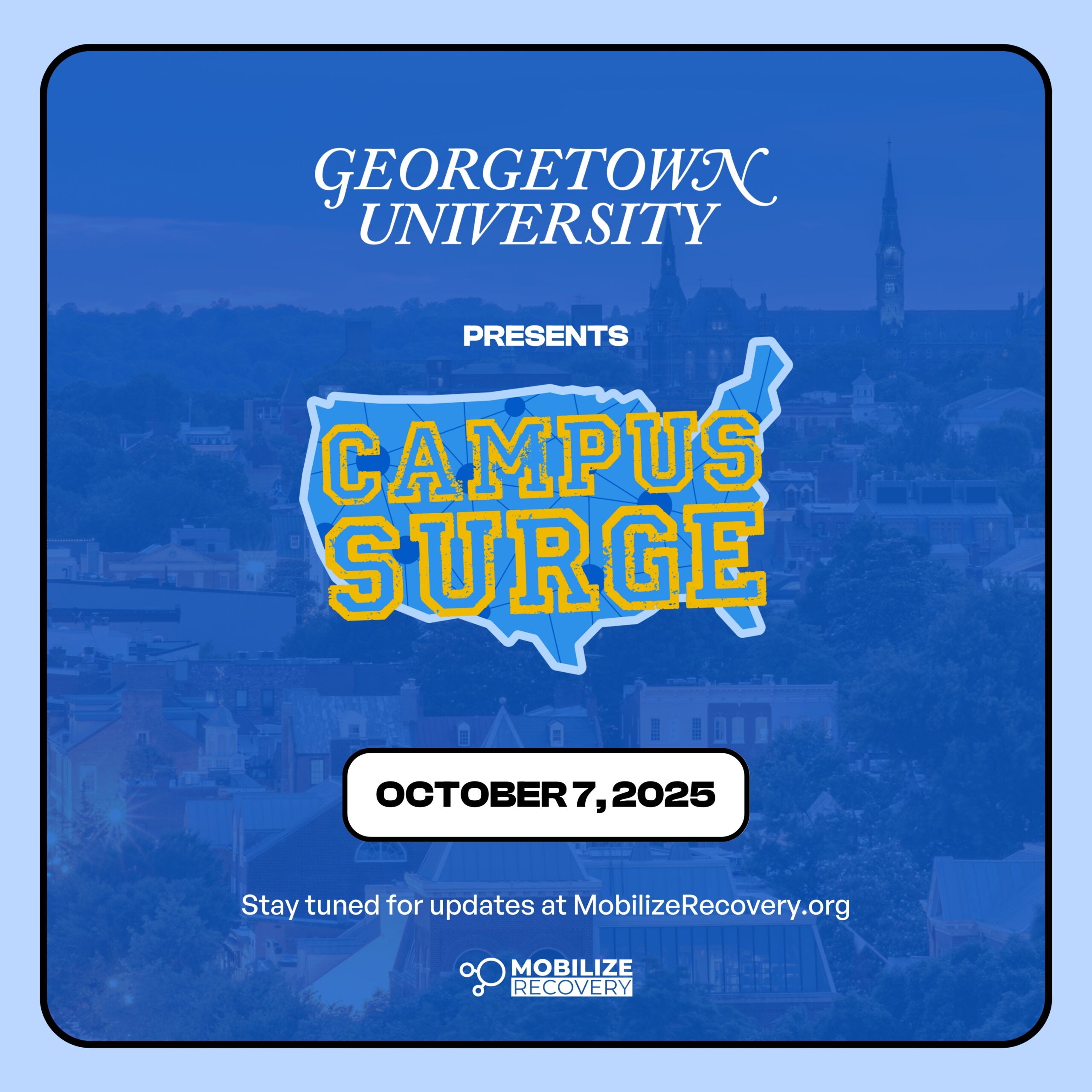 Georgetown's Campus Surge event will include tabling, life-saving resources, research presentations, and more.
